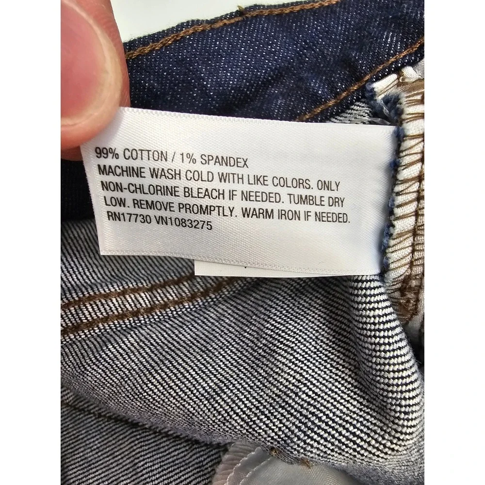 Goodfellow Mens‎ Relaxed Straight Leg Jeans Blue Cotton Blend Casual Size 34x32
